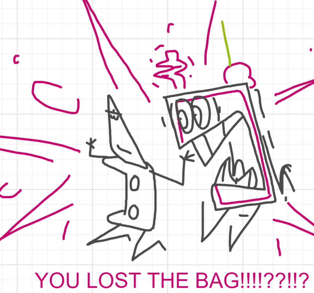 A panel from I've Been Everywhere, Man, episode nine of the Board Boards object show by Furretwalk/WalkingFurret.